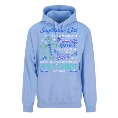 Sagittarius I Am A Daughter Of Heavenly Jesus Christ Gift Unisex Surf Hoodie