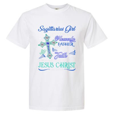 Sagittarius I Am A Daughter Of Heavenly Jesus Christ Gift Garment-Dyed Heavyweight T-Shirt