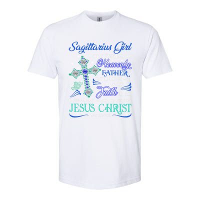 Sagittarius I Am A Daughter Of Heavenly Jesus Christ Gift Softstyle CVC T-Shirt