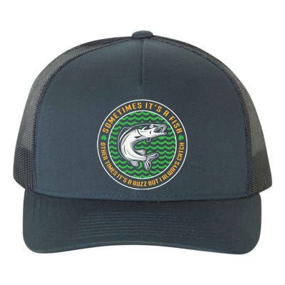 Sometimes It's A Fish Funny Irish St Patricks Day Fishing Funny Gift Yupoong Adult 5-Panel Trucker Hat