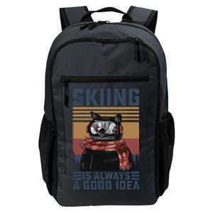 Skiing Is Always A Good Idea Funny Skiing Skier Lover Meaningful Gift Daily Commute Backpack