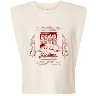 Sardines In A Tin Garment-Dyed Women's Muscle Tee