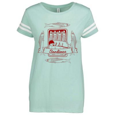 Sardines In A Tin Enza Ladies Jersey Football T-Shirt