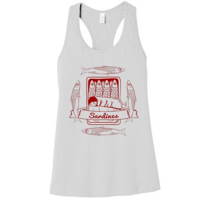 Sardines In A Tin Women's Racerback Tank