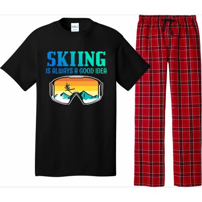 Skiing Is Always A Good Idea Ski Driving Gift Pajama Set