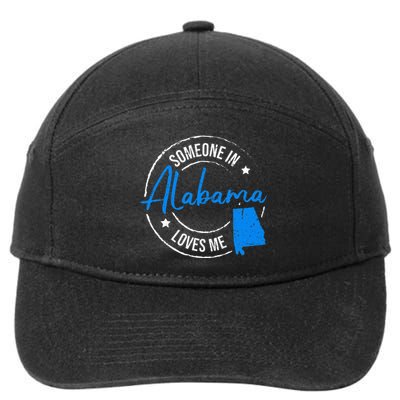 Someone In Alabama Loves Me Alabama 7-Panel Snapback Hat