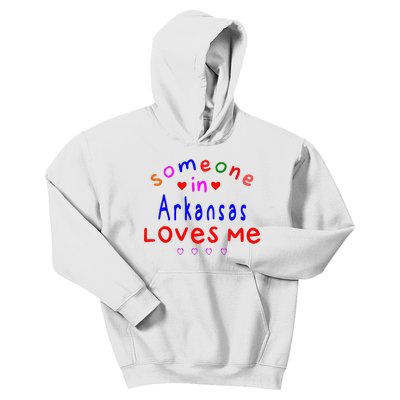 Someone In Arkansas Loves Me Kids Hoodie