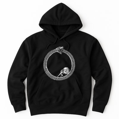 Sisyphus In An Ouroboros Snake Hoodie