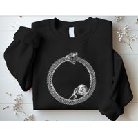 Sisyphus In An Ouroboros Snake Sweatshirt