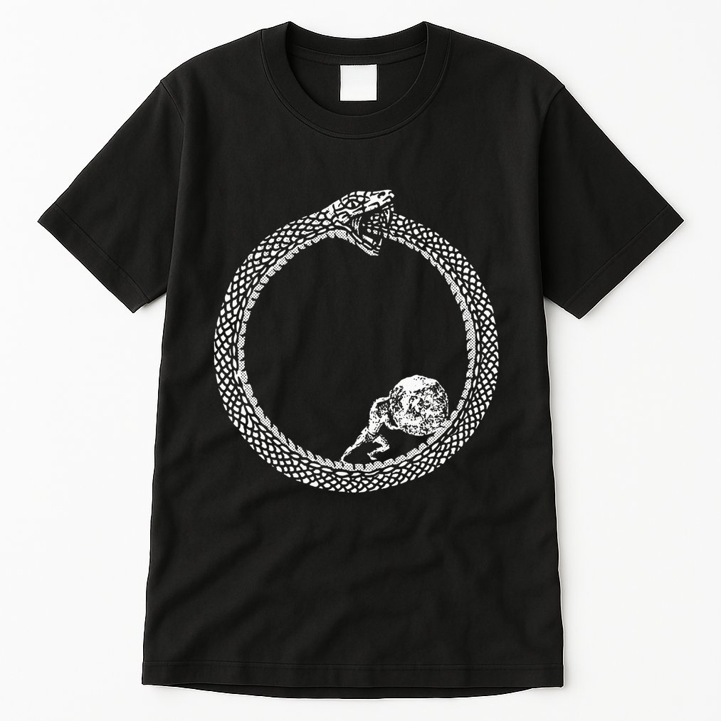 Sisyphus In An Ouroboros Snake Tall T-Shirt