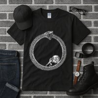 Sisyphus In An Ouroboros Snake Tall T-Shirt