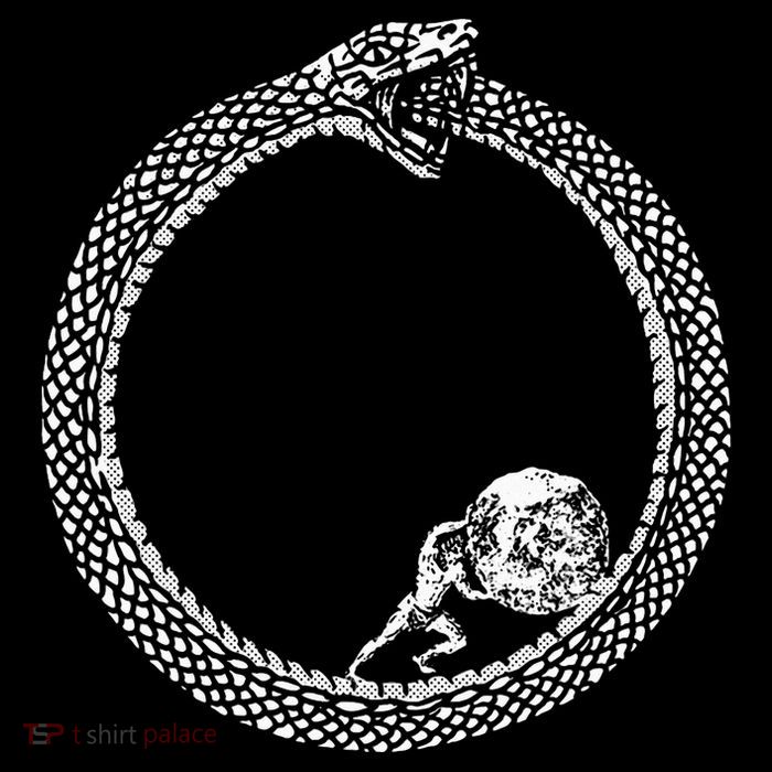 Sisyphus In An Ouroboros Snake Sustainable Bucket Hat