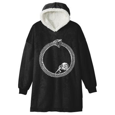 Sisyphus In An Ouroboros Snake Hooded Wearable Blanket