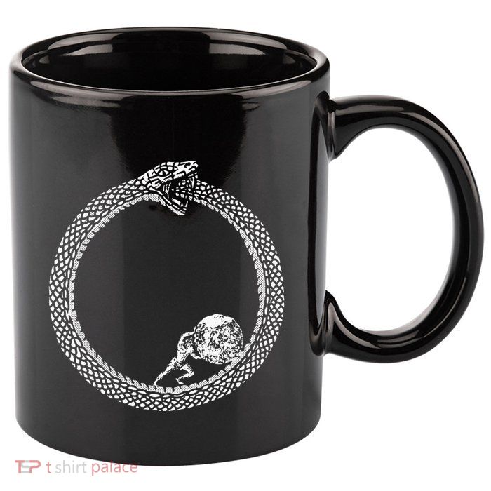 Sisyphus In An Ouroboros Snake 11oz C Handle Ceramic Mug