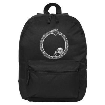 Sisyphus In An Ouroboros Snake 16 in Basic Backpack