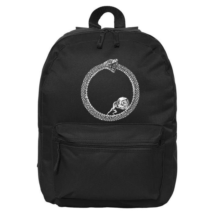 Sisyphus In An Ouroboros Snake 16 in Basic Backpack