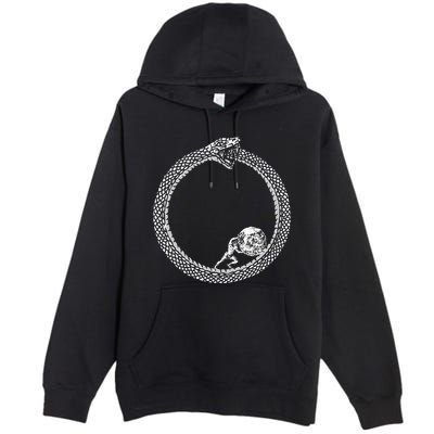 Sisyphus In An Ouroboros Snake Premium Pullover Hoodie
