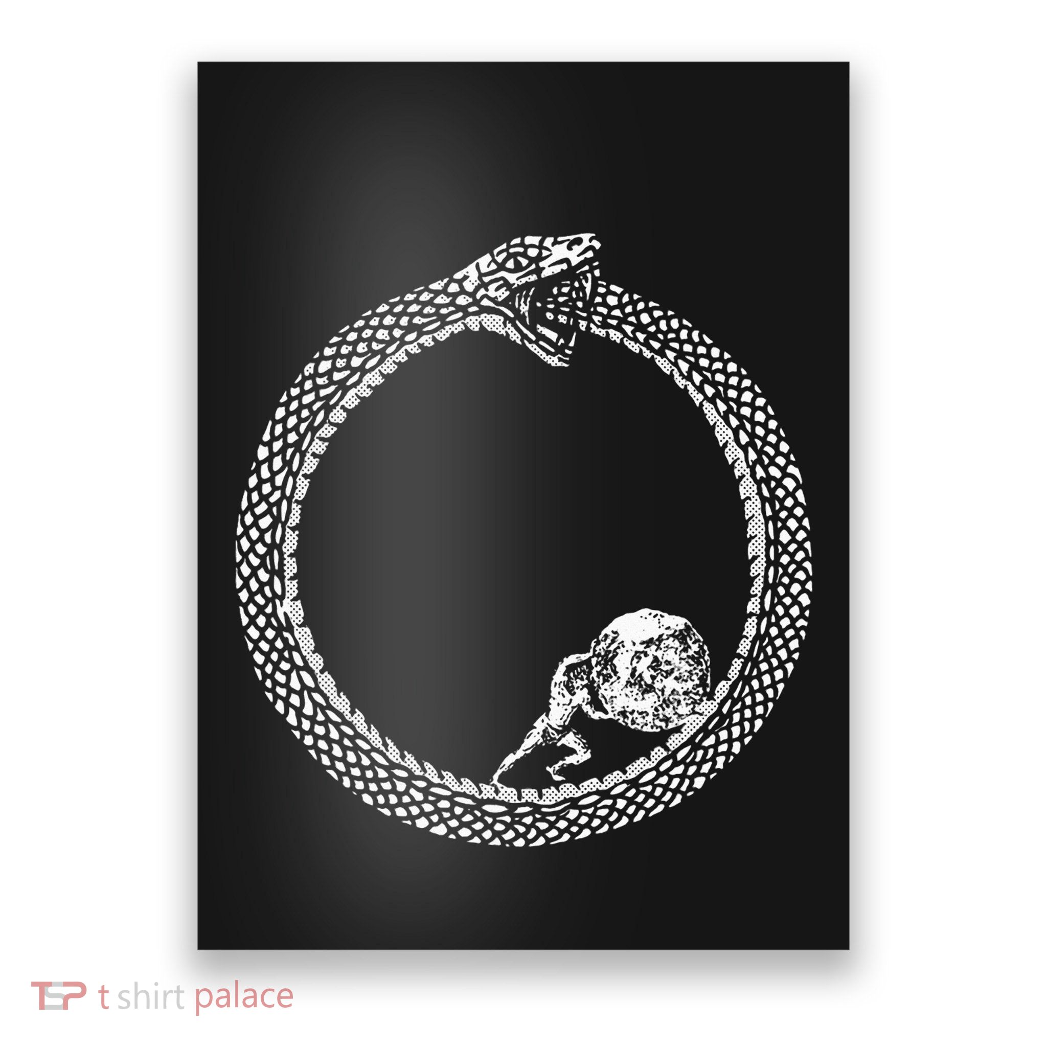 Sisyphus In An Ouroboros Snake Poster