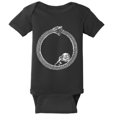 Sisyphus In An Ouroboros Snake Baby Bodysuit