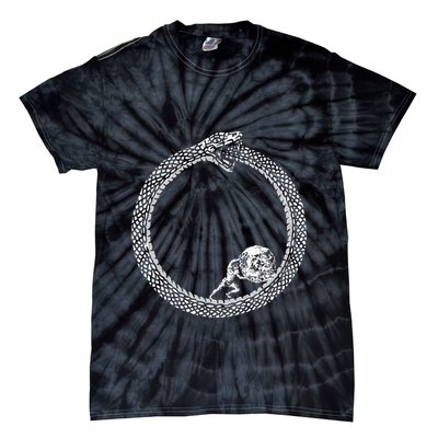 Sisyphus In An Ouroboros Snake Tie-Dye T-Shirt