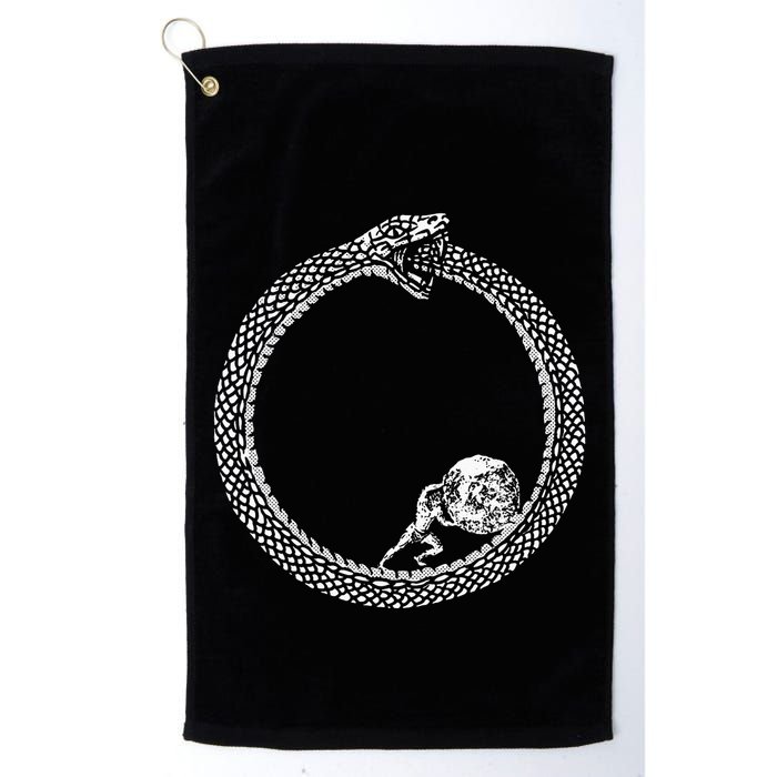 Sisyphus In An Ouroboros Snake Golf Towel