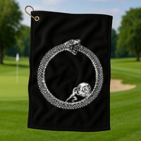 Sisyphus In An Ouroboros Snake Golf Towel