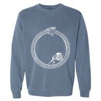 Sisyphus In An Ouroboros Snake Garment-Dyed Sweatshirt