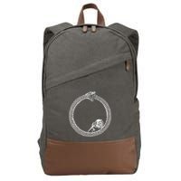 Sisyphus In An Ouroboros Snake Cotton Canvas Backpack