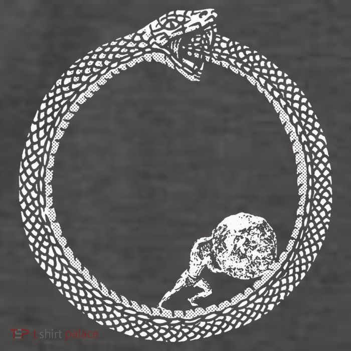 Sisyphus In An Ouroboros Snake Vector Backpack