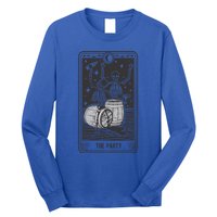 Skeletons In A Party Vintage Tarot Card Retro Design Gift Long Sleeve Shirt