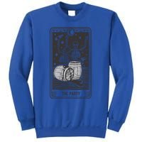 Skeletons In A Party Vintage Tarot Card Retro Design Gift Sweatshirt