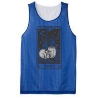 Skeletons In A Party Vintage Tarot Card Retro Design Gift Mesh Reversible Basketball Jersey Tank