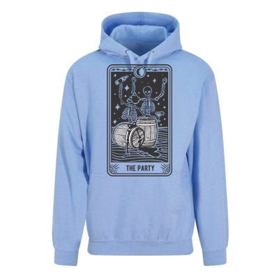 Skeletons In A Party Vintage Tarot Card Retro Design Gift Unisex Surf Hoodie