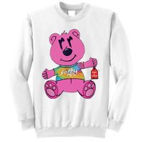 Sorry In Advance Pink Bear Holding Price Ticket Design Sweatshirt