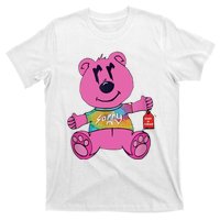 Sorry In Advance Pink Bear Holding Price Ticket Design T-Shirt