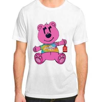 Sorry In Advance Pink Bear Holding Price Ticket Design Adult ChromaSoft Performance T-Shirt