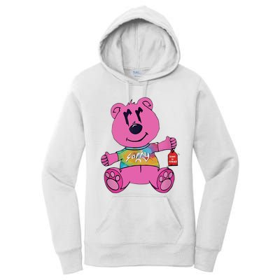 Sorry In Advance Pink Bear Holding Price Ticket Design Women's Pullover Hoodie