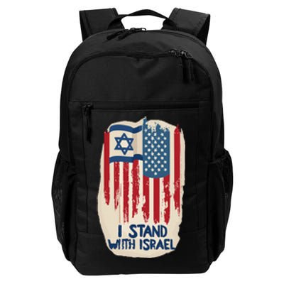 Support Israel and America Stand Together Unity and Pride Daily Commute Backpack