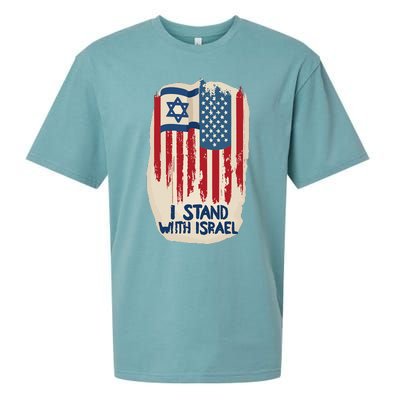 Support Israel and America Stand Together Unity and Pride Sueded Cloud Jersey T-Shirt