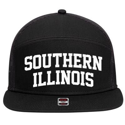 Southern Illinois Athletic Arch College University _ Alumni 7 Panel Mesh Trucker Snapback Hat