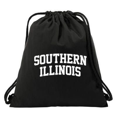Southern Illinois Athletic Arch College University _ Alumni Drawstring Bag
