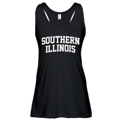 Southern Illinois Athletic Arch College University _ Alumni Ladies Essential Flowy Tank