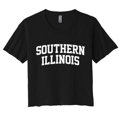 Southern Illinois Athletic Arch College University _ Alumni Women's Crop Top Tee