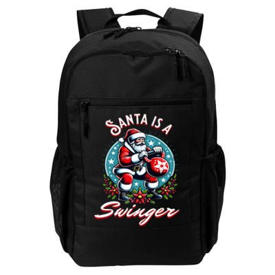 Santa is a swinger Christmas kettlebell gym Daily Commute Backpack