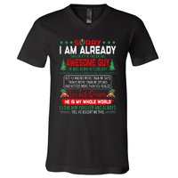 Sorry Im Already Taken By Awesome Guy Christmas February Man V-Neck T-Shirt