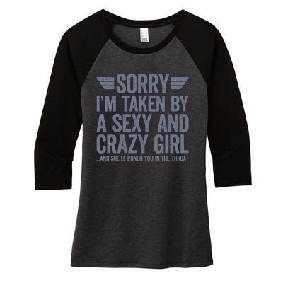 Sorry IM Already Taken Women's Tri-Blend 3/4-Sleeve Raglan Shirt