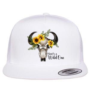 She Is A Wild One Sublimation Flat Bill Trucker Hat