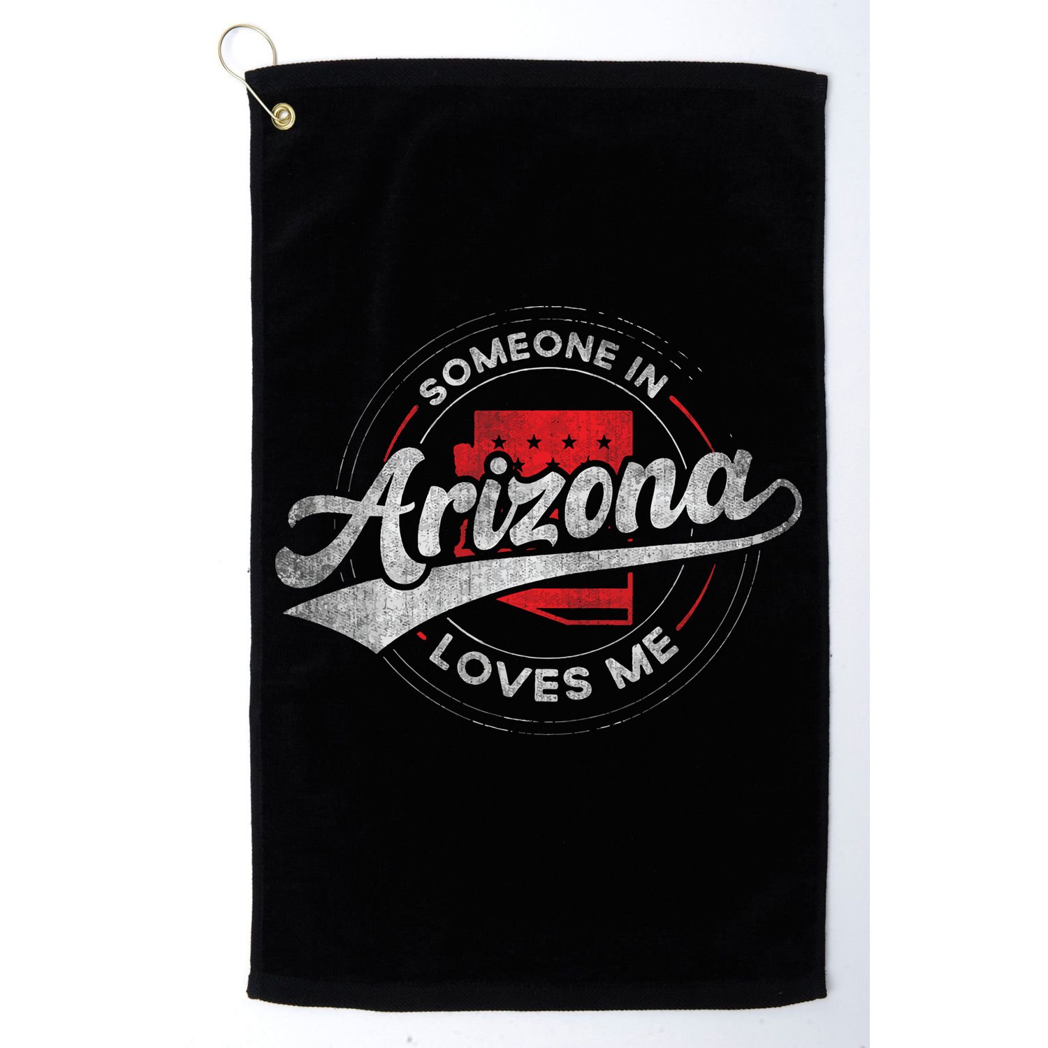 Someone In Arizona Loves Me Arizona Golf Towel
