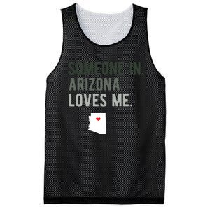 Someone In Arizona Loves Me Gift Az Home State Mesh Reversible Basketball Jersey Tank