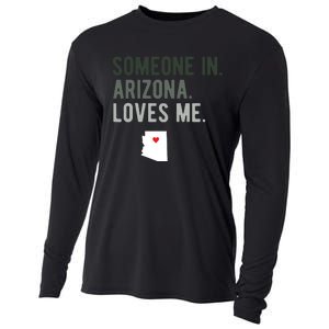 Someone In Arizona Loves Me Gift Az Home State Cooling Performance Long Sleeve Crew